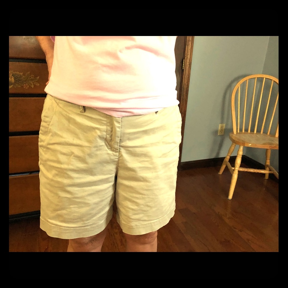 Khaki Boden shorts, size 10